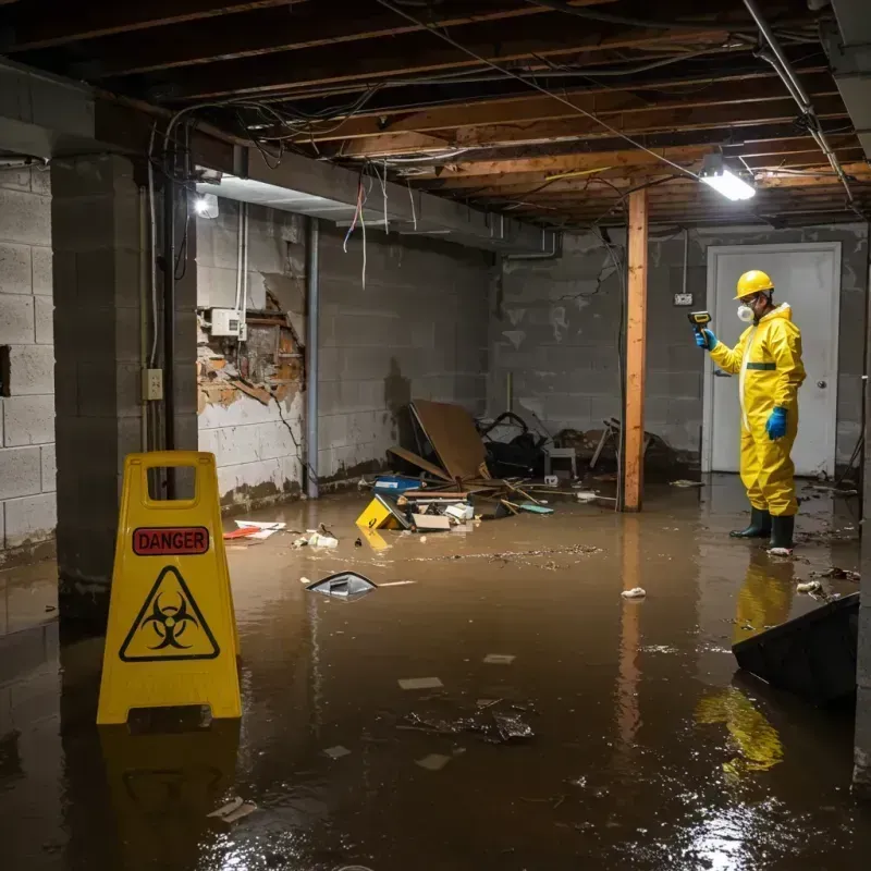 Flooded Basement Electrical Hazard in Siskiyou County, CA Property